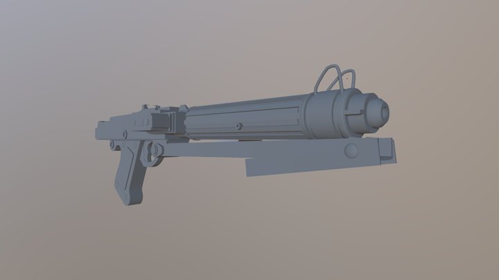 Blastech DC-15s Blaster Carbine 3D Model