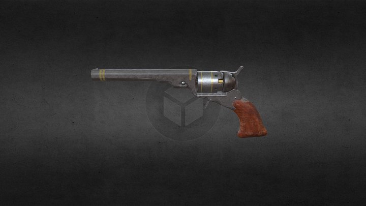 Revolver Colt Paterson 3D Model