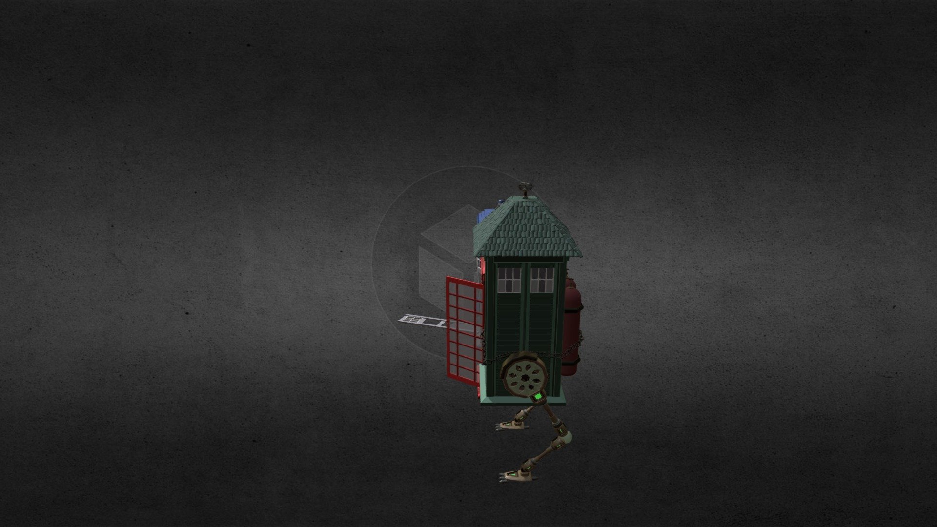 Tardis lowpoly  - 5 versions (XYZ)