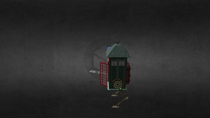Tardis lowpoly  - 5 versions (XYZ) 3D Model