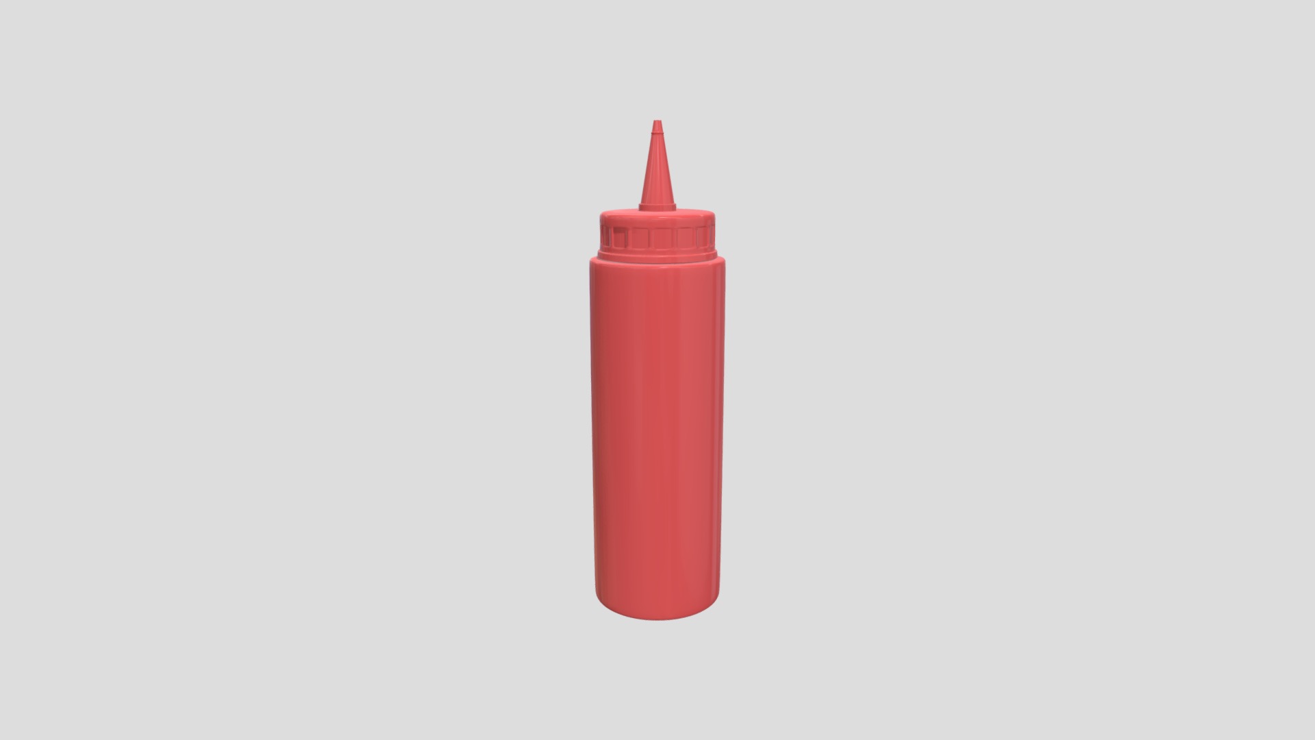 3D model Mustard - This is a 3D model of the Mustard. The 3D model is about a red plastic water bottle.