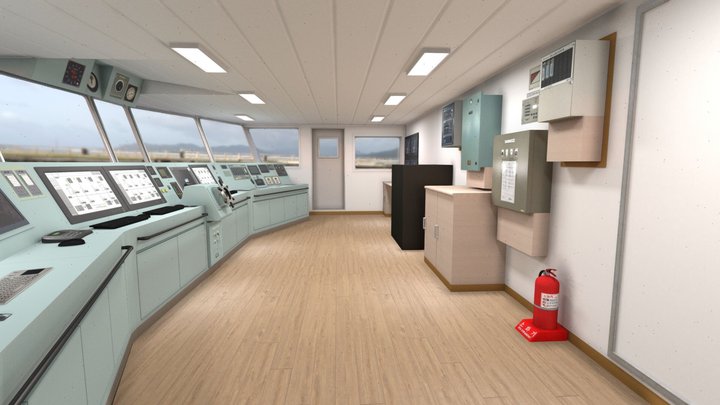 EPS Car Ferry Wheelhouse 3D Model