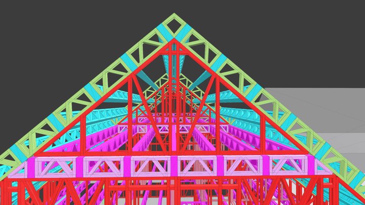 Soignies - Twin House Light Steel Frame 3D Model
