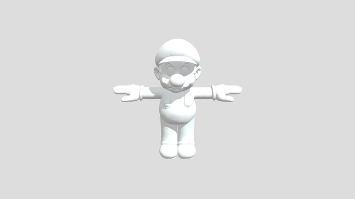 yet another weird looking mario 3D Model