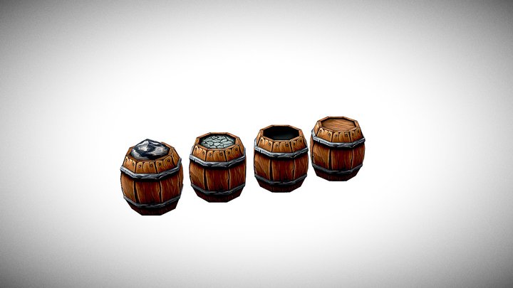 Barrels 3D Model