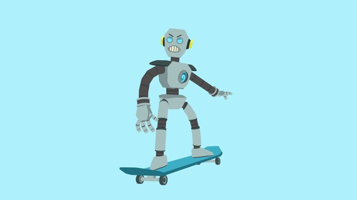 Gir Skater Bot 3D Model
