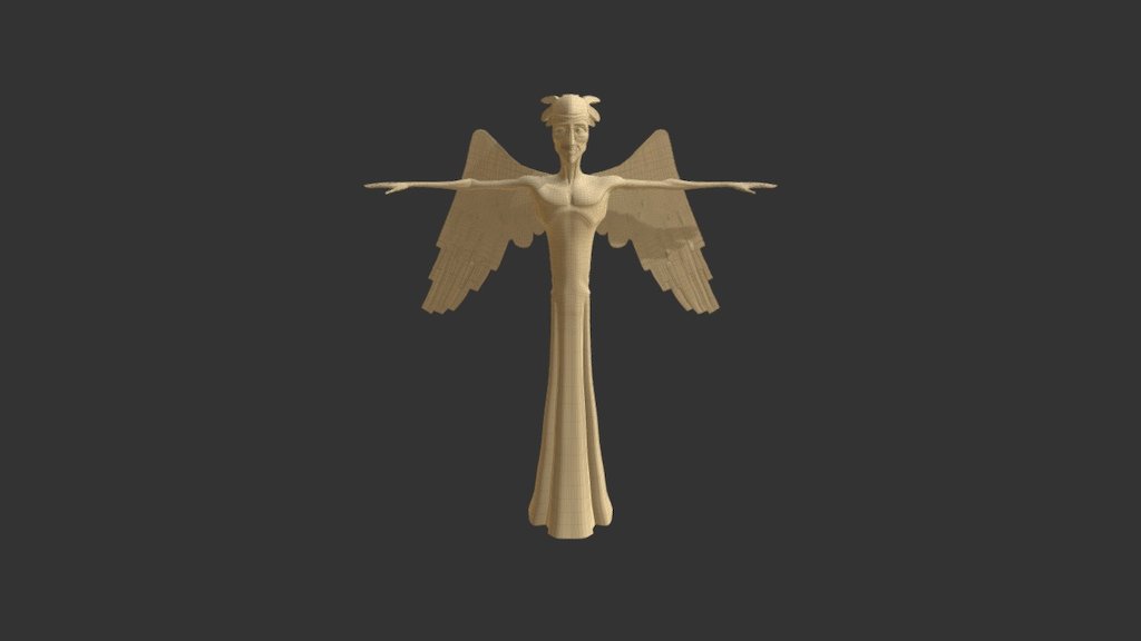 The old angel - 3D model by motahareh_p [3cb6d76] - Sketchfab