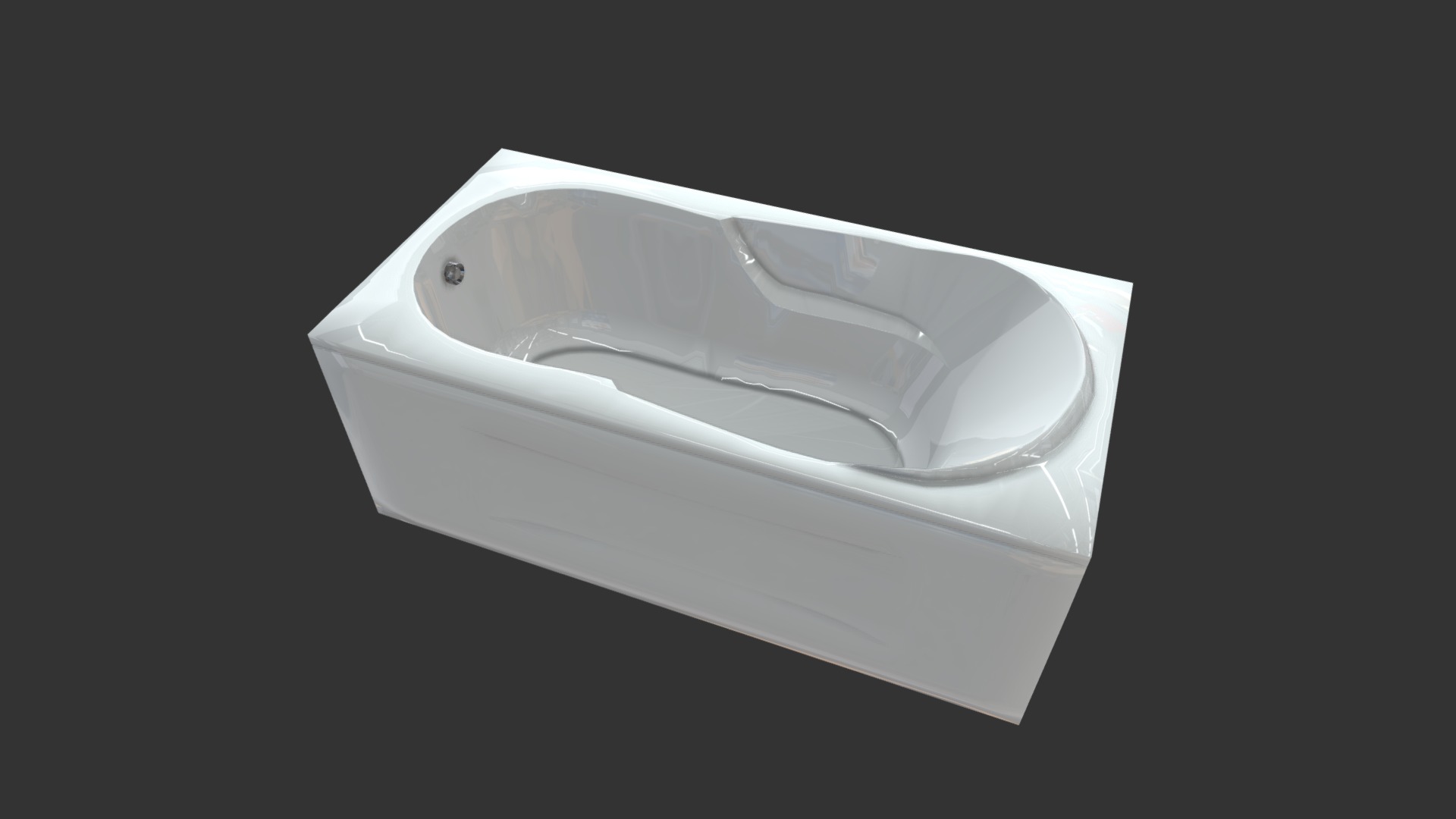 3D model TTR-2B - This is a 3D model of the TTR-2B. The 3D model is about a white rectangular object.