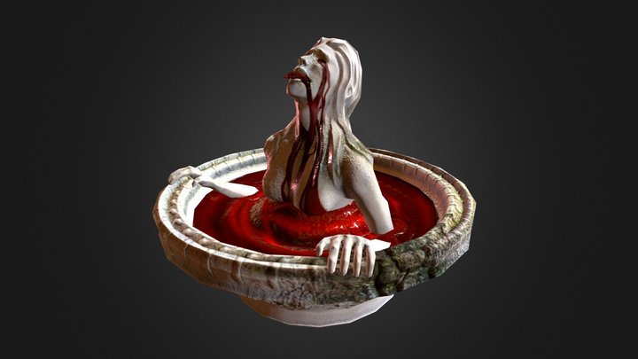 Crying Statue 3D Model