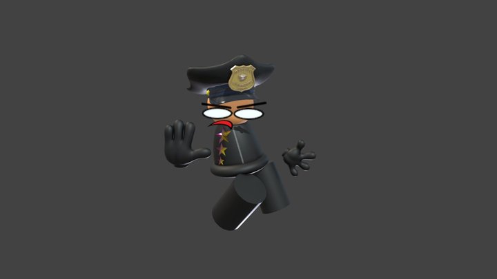 Officer Denk 3D Model