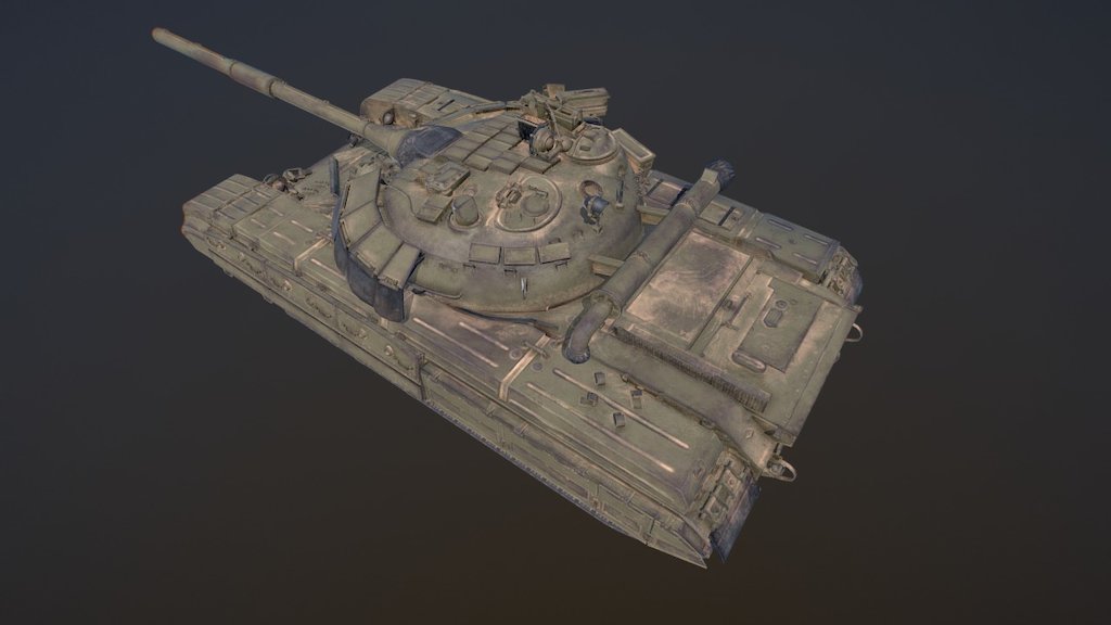 T-64 BV Main Battle Tank Camo Clean 3D Model $149 - .3ds .blend