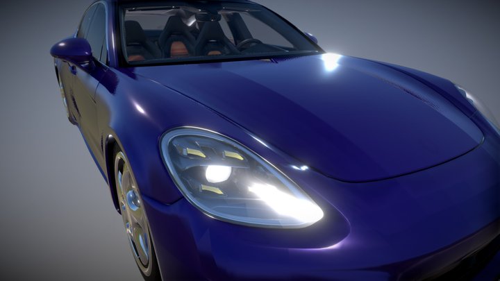 Porsche Panamera Turbo 3D Model