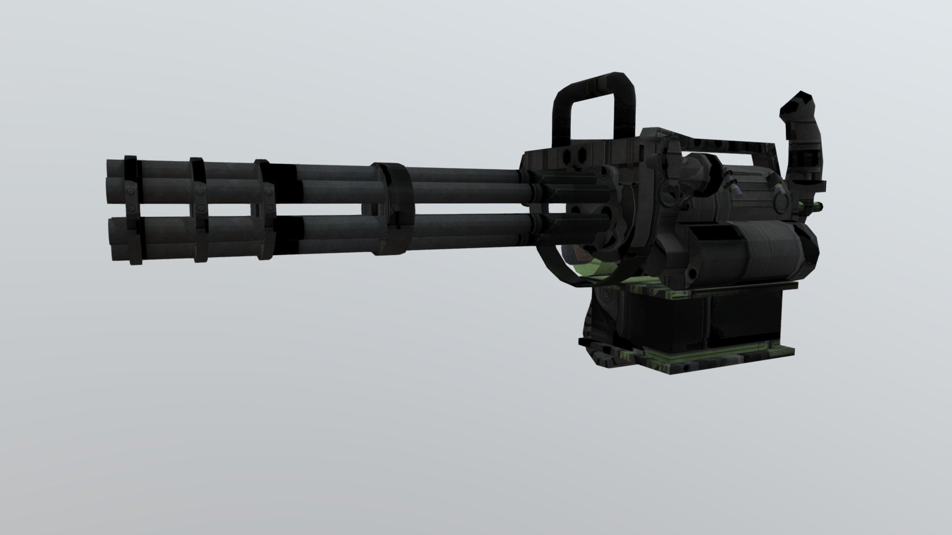 Low Poly 3D Machine Gun - Buy Royalty Free 3D model by aaanimators ...