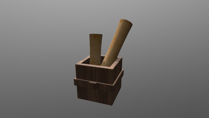 CGT 241 Final Scrolls Box 3D Model