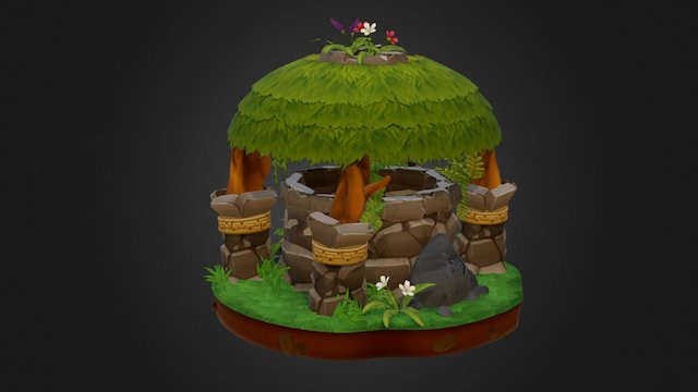 Tropical Well 3D Model