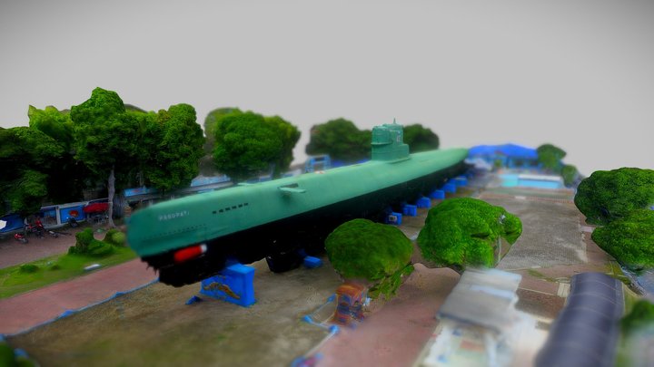 3D Model Monumen Kapal Selam (Monkasel) Surabaya 3D Model