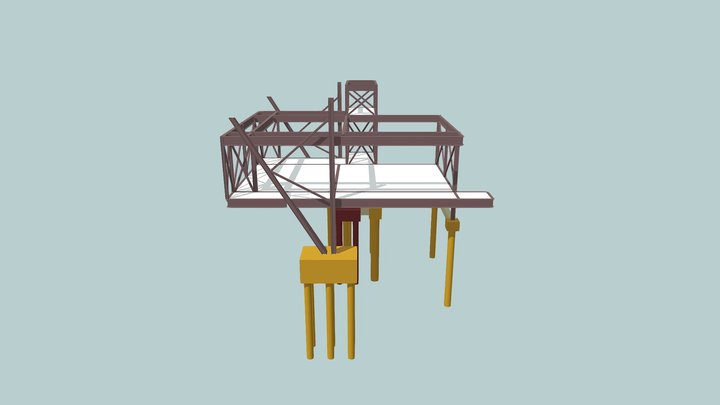 Estrutura Metálica Escola Divina 3D Model