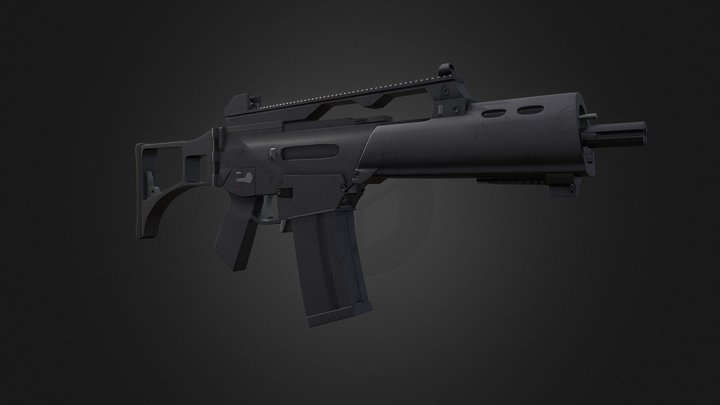 G36C Assault Rifle 3D Model