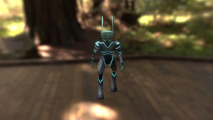Rainu walkcycle 3D Model