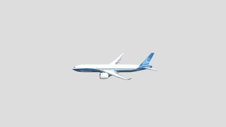 boeing 777-9 3D Model