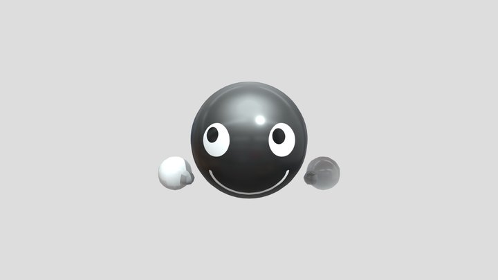 Black Smiling Face Emoji