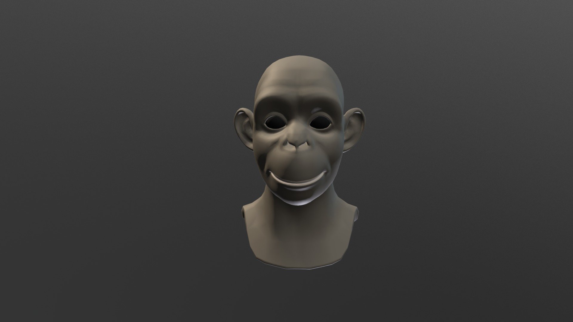 APE FACE - 3D model by s.golubchuk [3cbf287] - Sketchfab