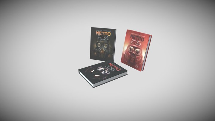 Trilogy of books "Metro" 3D Model