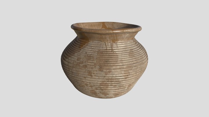 Restauración Virtual: Olla esmaltada (s. XV-XVI) 3D Model