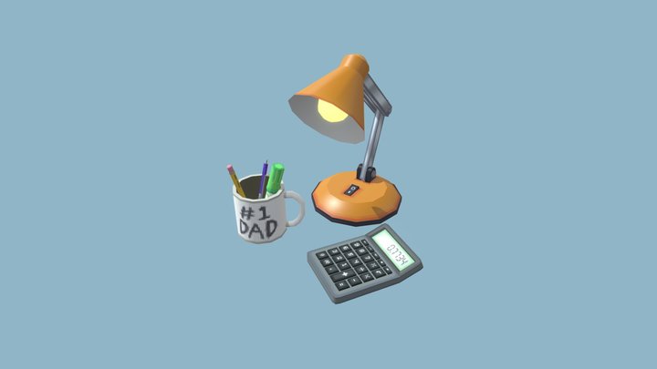 SM_Office_Props 3D Model