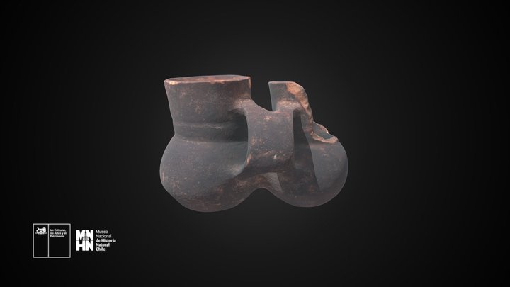 Vasija doble de Isla Mocha – Gratis 3D-model STL