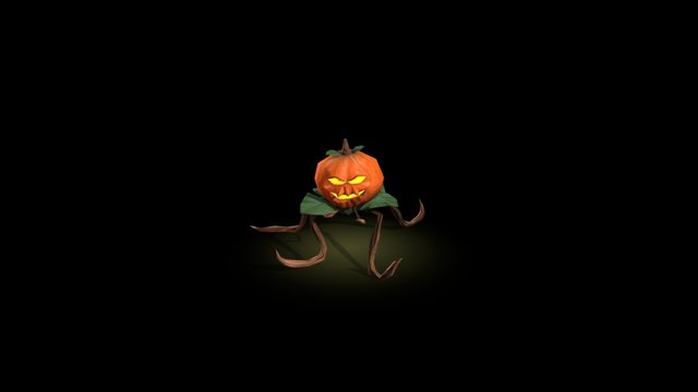 Pumpkin Creature 3D Model