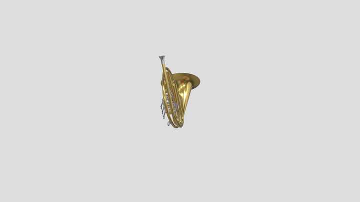 French Horn 3D Model