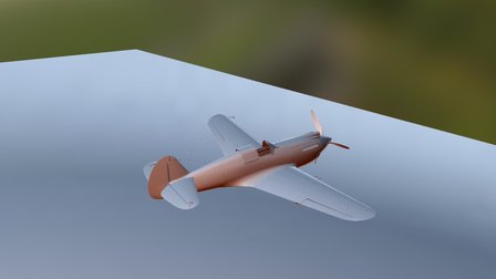P-40B (Curtiss Hawk 81) 3D Model