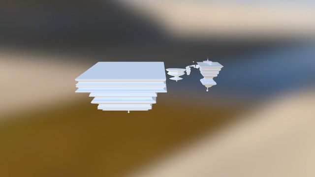 Floating Island 3D Model