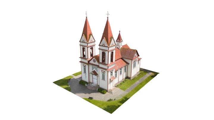 Aukštadvaris Church 3D Model