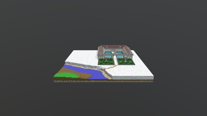 projet 1 magicavoxel obj 3D Model