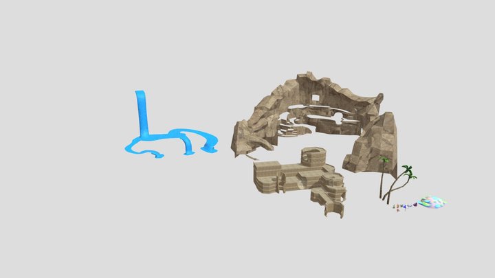 Gorilla Tag Beach Map Asset Pack