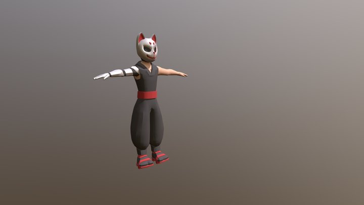 Jesse- Kitsune Ninja Animation 3D Model