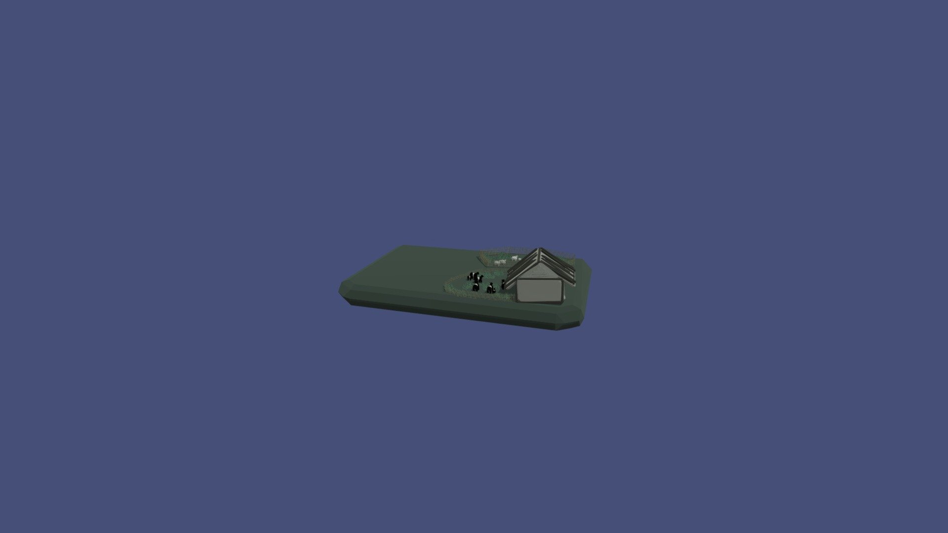 Barn and fields