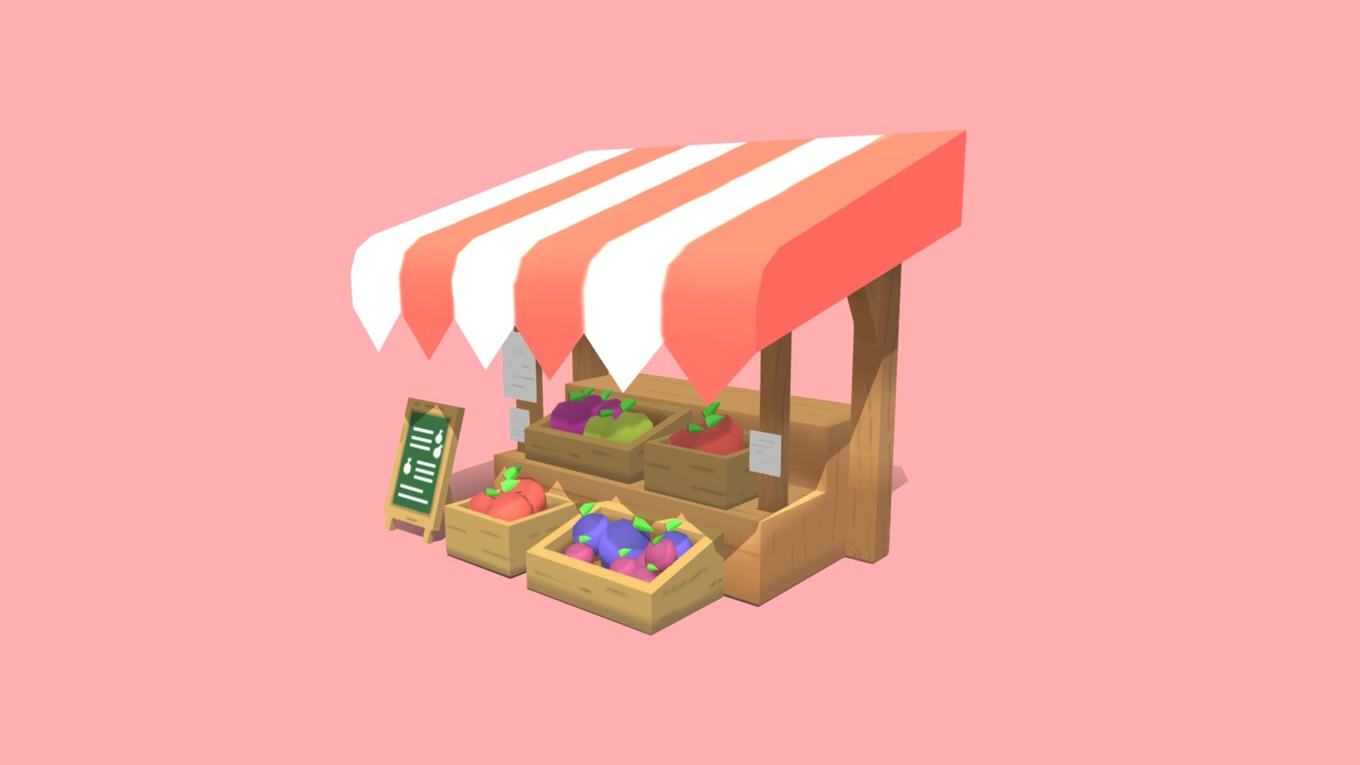 Market Lowpoly - 3D model by NemesisKayn 3D (@NemesisKayn3D) [3cc57c0 ...