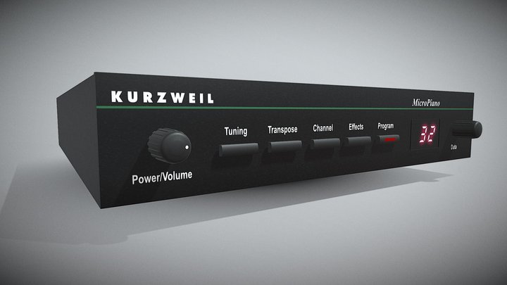 Micropiano KURZWEIL – Kostenloses 3D-Modell STL