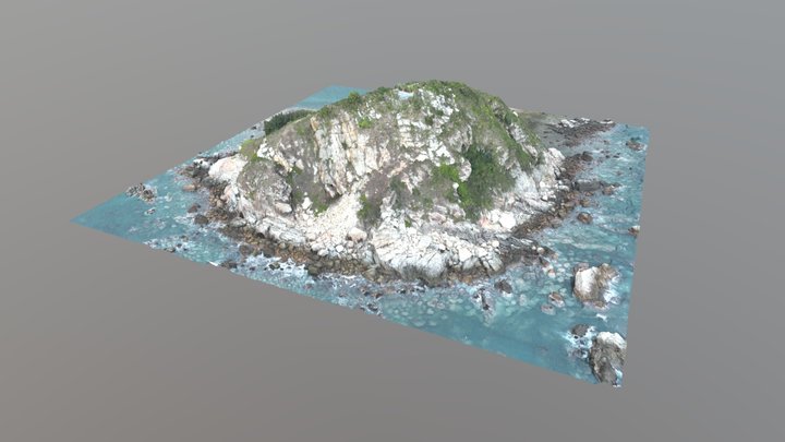 DJI Mavic 3E_island_3D model 3D Model