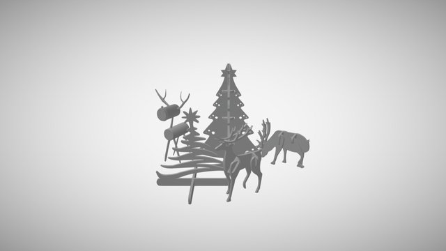 SliceCube Christmas Stuff1 3D Model