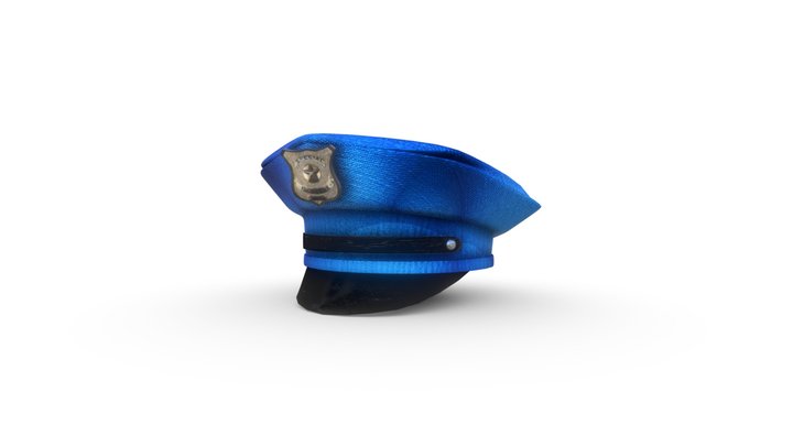 Police Hat 3D Model