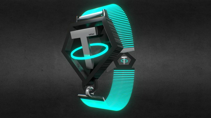 Tether coin Watch 3D Model