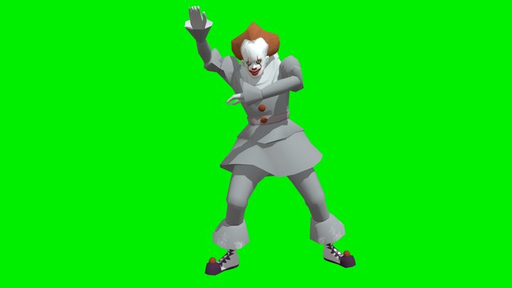 Pennywise (IT) Gangnam Style 3D Model
