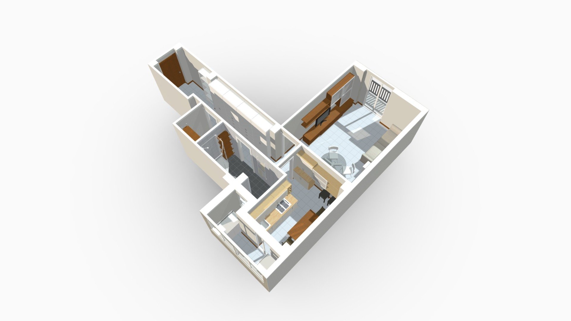 Monolocale Corso Lodi Milano — Sketchfab embed 3D viewer
