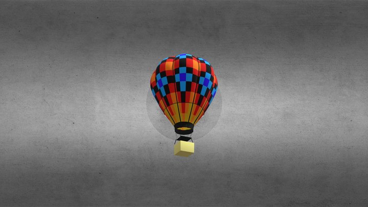 Realistic 3D Hot Air Balloon Perfect Games 3D Model