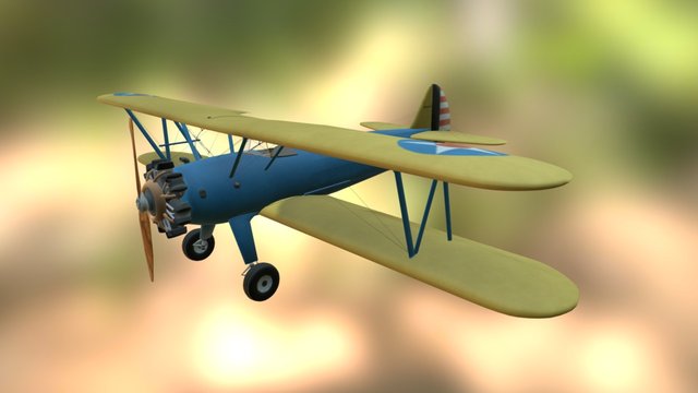 Boeing Stearman PT.17 – Modello 3D gratuito STL