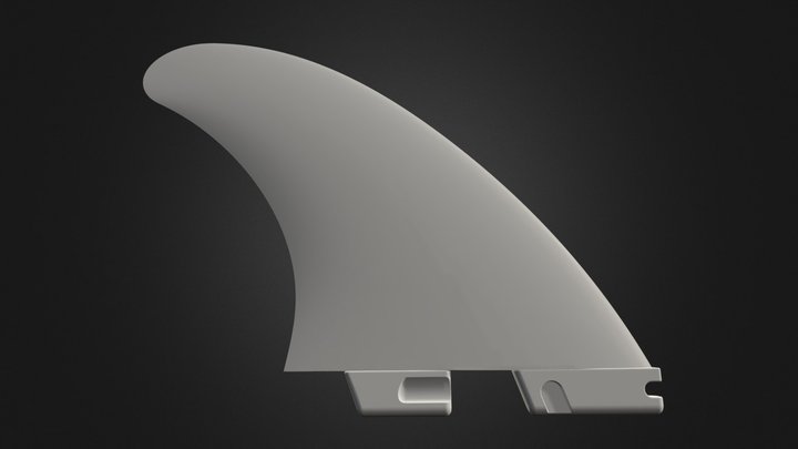 Quilha de prancha de surf 3D Model